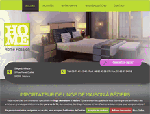 Tablet Screenshot of linge-de-maison-import.com